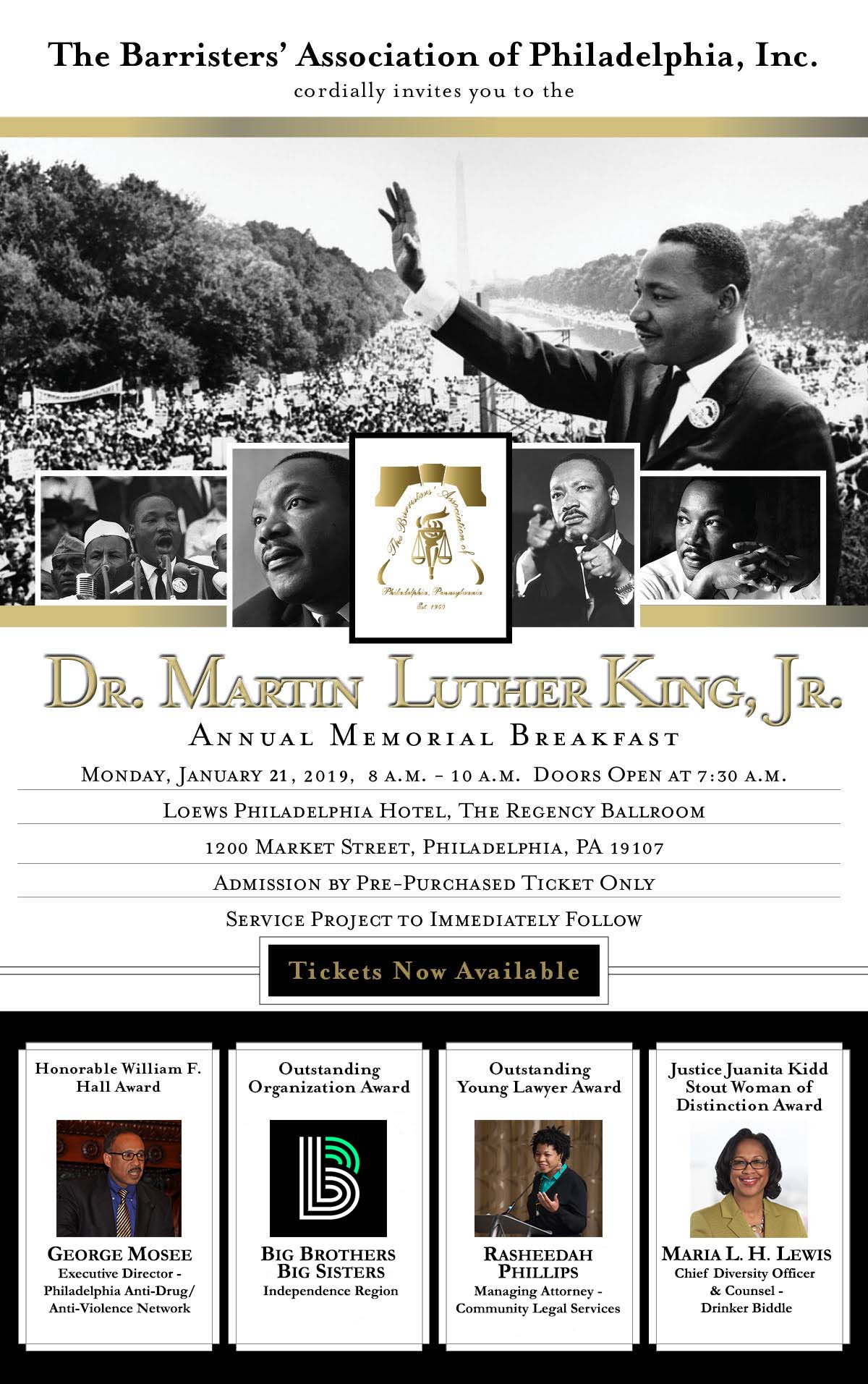 2019 Dr. Martin Luther King, Jr. Annual Memorial Breakfast