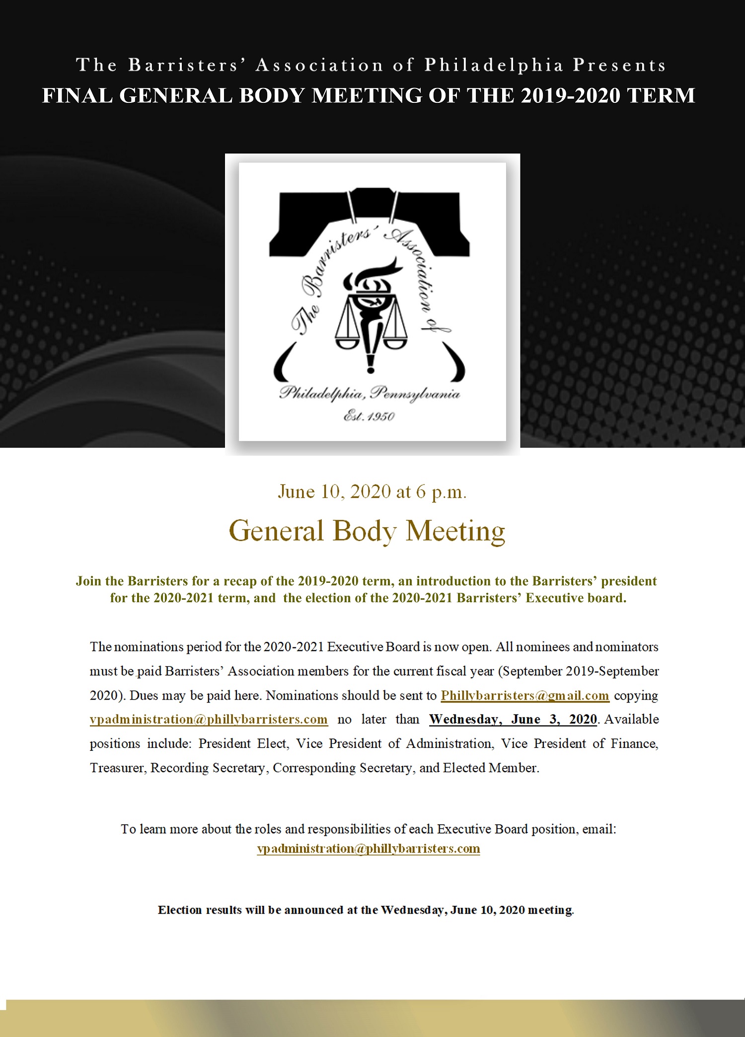 June General Body Meeting